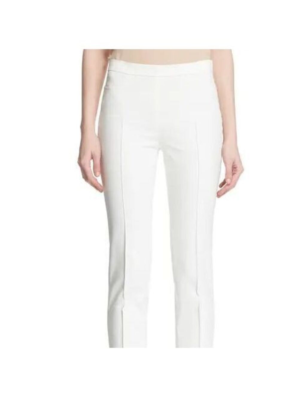 Akris Punto Women's Off White Straight Leg Pants - Size 4